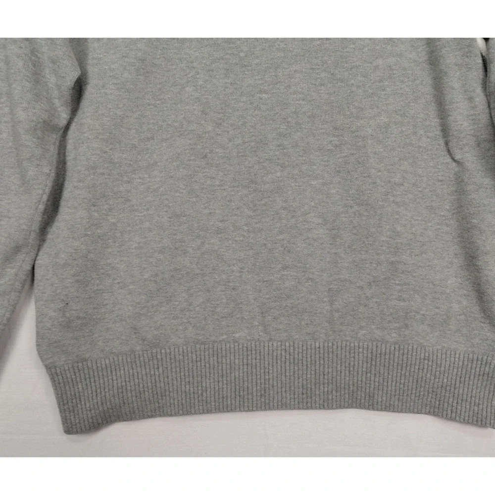 Tommy Hilfiger Size S Argyle V Neck Sweater Men Pullover Gray Blue Cotton Preppy